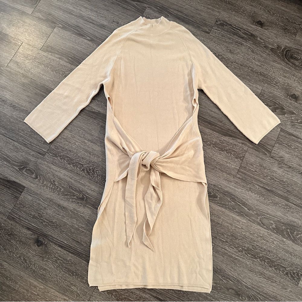 SNDYS Tied Up Knit Dress in Sand New